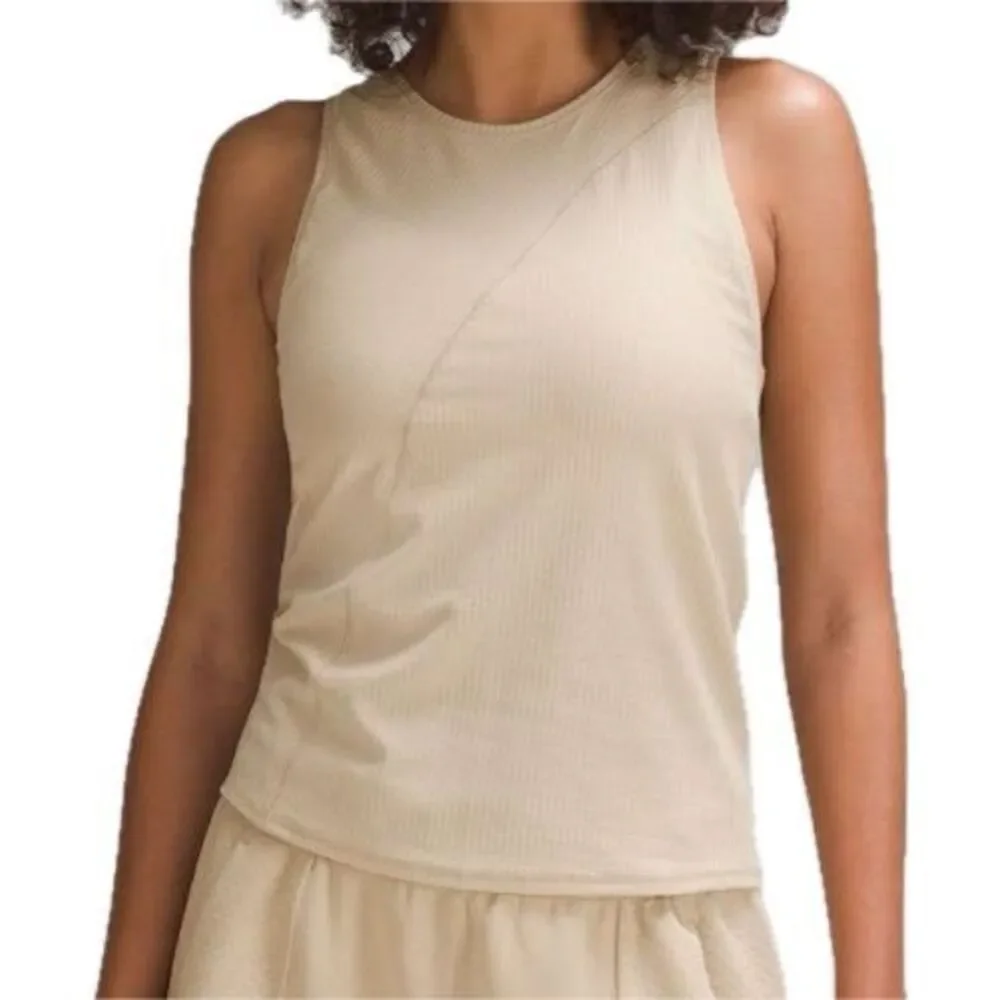 Lululemon Asymmetrical Ribbed Cotton Tank Top Trench, NWOT, Small